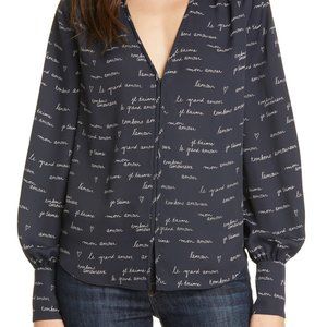 NEW Joie Dipak Midnight Blouse XXS